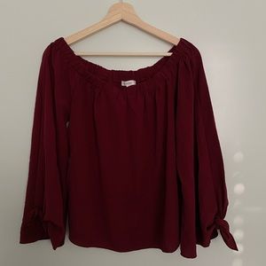 Off the shoulder blouse